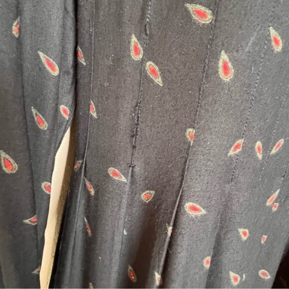 Vintage Sarah Elizabeth Paisley Embroidered Maxi Dress Women 10 DAMAGED - READ - Picture 8 of 16